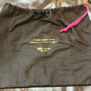 Kate Spade  Brown story book Bag with Pink Drawstring dont make these anymore